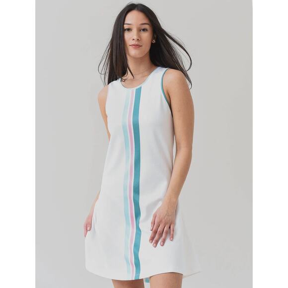 Addison Bay Women's White Ocean Reef Lightweight Active Tennis Dress XL NWT - Picture 1 of 7